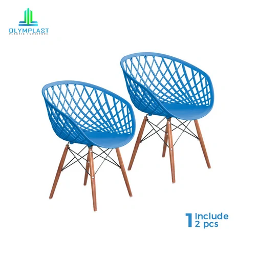 Walet Chair - Kursi Plastik Modern / Kursi Taman / Kursi Tamu - 2pcs